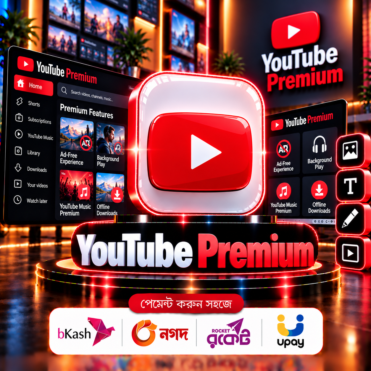 YouTube Premium Buy bKash Bangladesh | Best Price