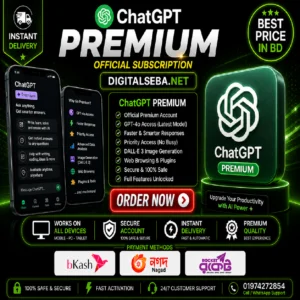 Buy ChatGPT Premium in Bangladesh by bKash
