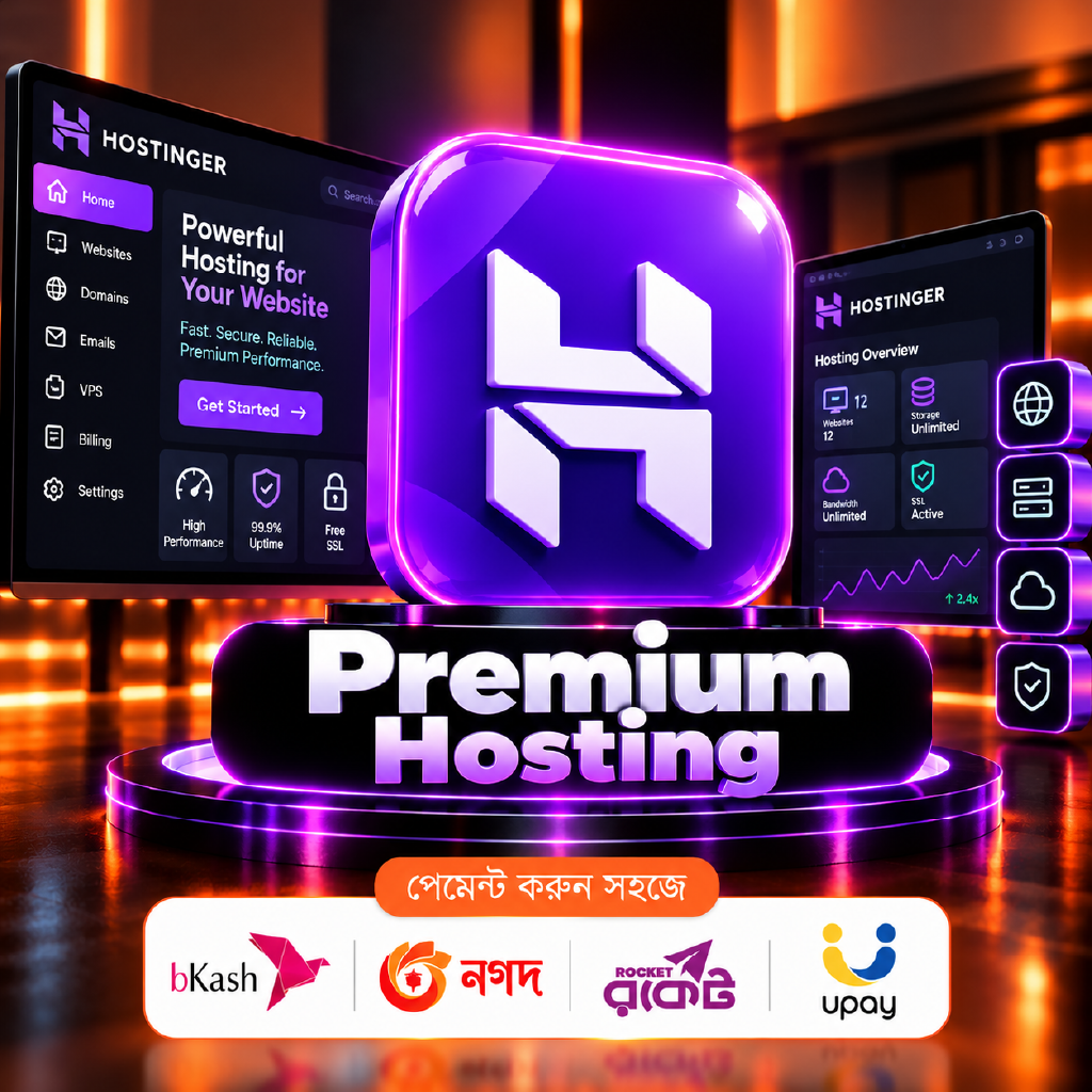 Buy Hostinger Premium Hosting in BD with Bkash