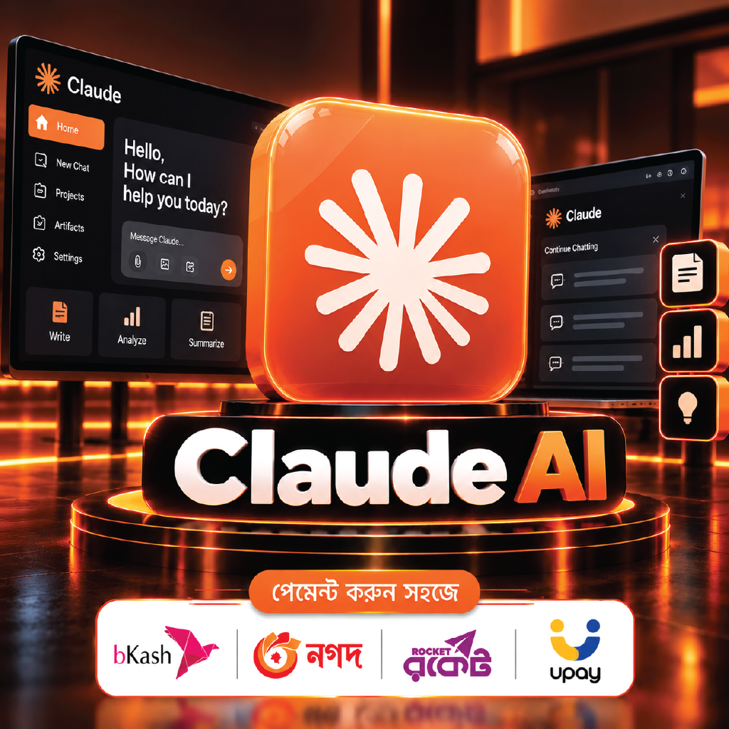 Buy Claude Ai Subscription in bd with bkash